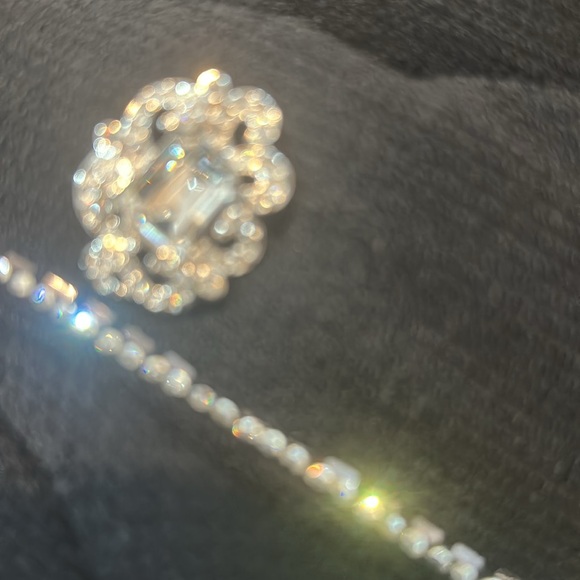 St. John Evening Santana Knit Black Blazer with Swarovski Crystal Accents